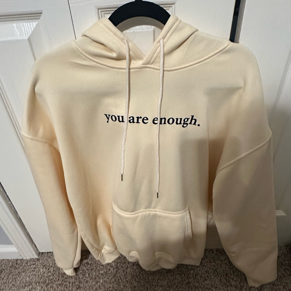 Yellow “You are enough” Hoodie